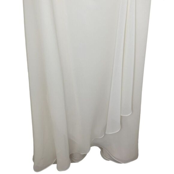 David’s Bridal Michaelangelo Ivory Lace Embroidered Sequin Wedding Dress 16 - Picture 4 of 12